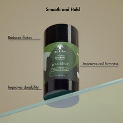 As I Am applying wax to edges for tidy hairline and lasting hold