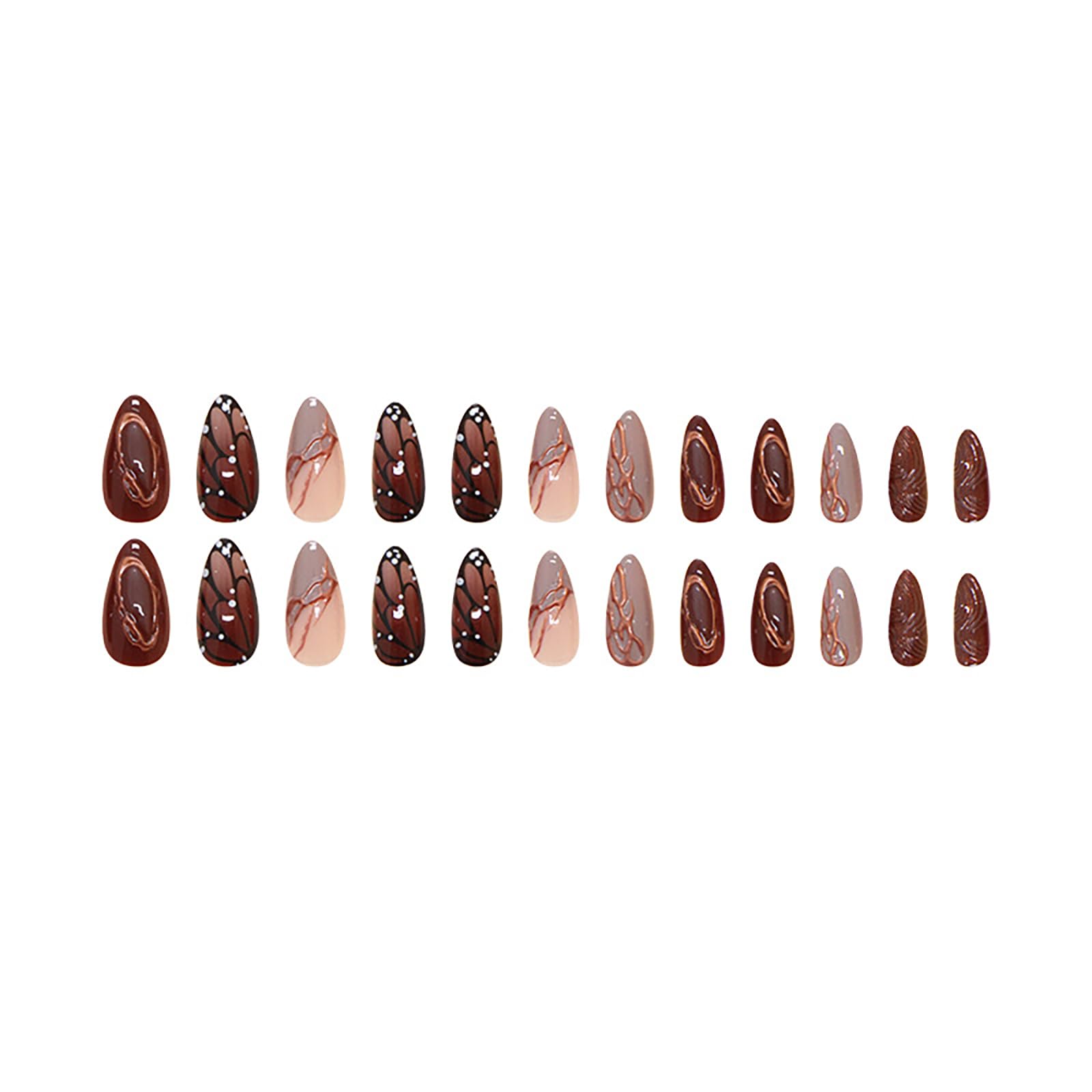 ASABITE included tools: cuticle stick, nail file, alcohol wipe and sticker for easy application