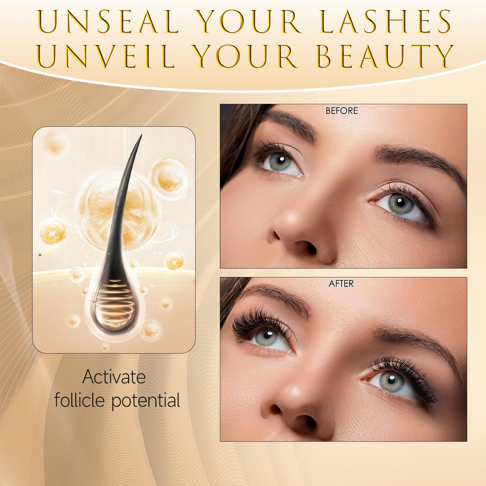 ASAMO applicator close-up demonstrating precise lash-line application benefit