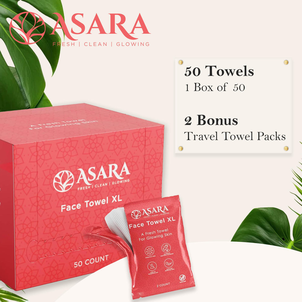 ASARA NEW YORK PROBIOTIC SKIN SCIENCE unfolded wipe showing full surface for thorough cleansing
