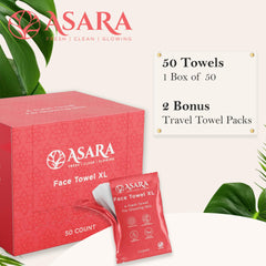 ASARA NEW YORK PROBIOTIC SKIN SCIENCE unfolded wipe showing full surface for thorough cleansing
