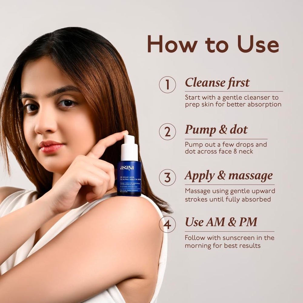 Asaya close-up of serum texture demonstrating quick absorbency