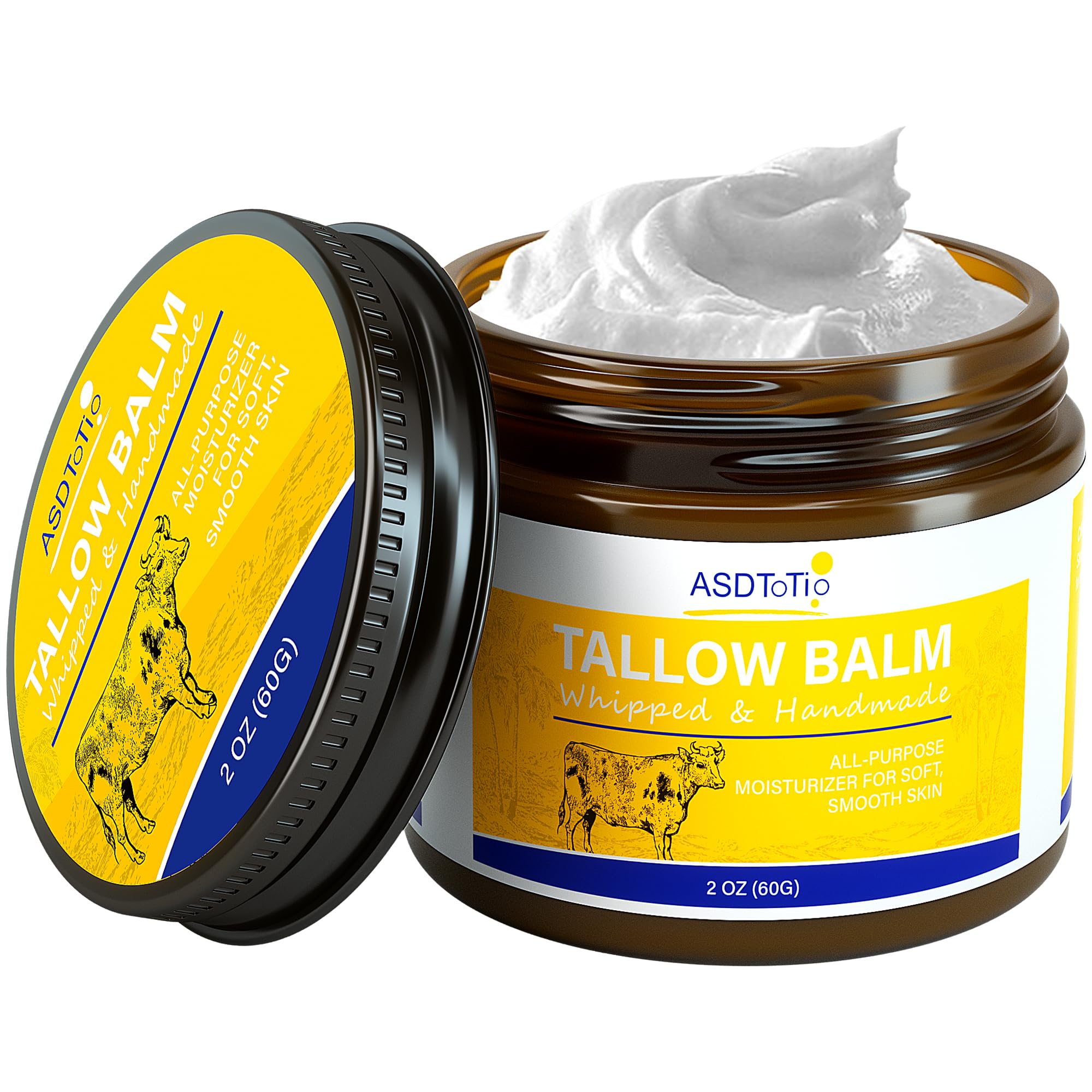 ASDToTio front jar showing branding and compact 2 oz size benefit