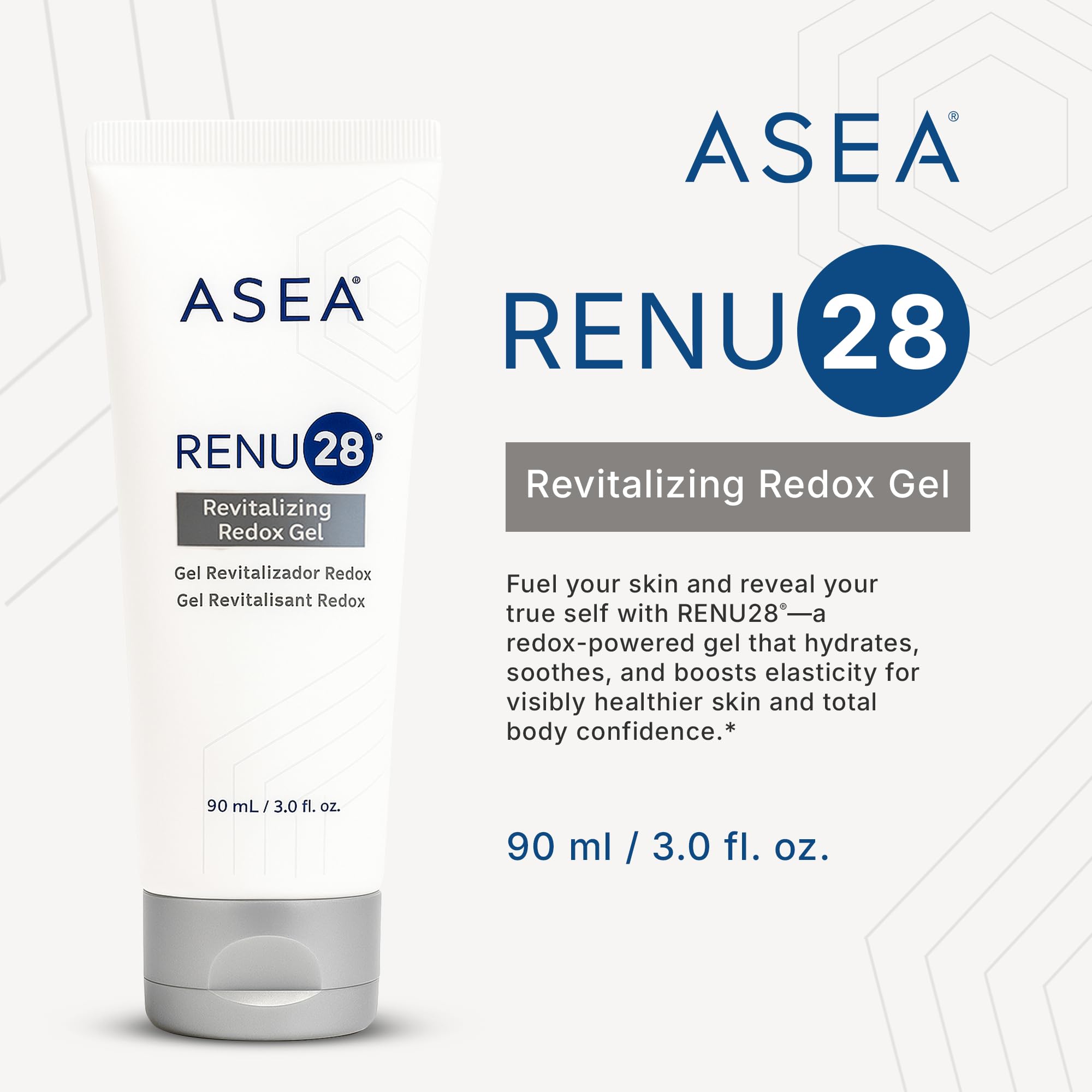 ASEA RENU28 open cap with gel dispensed highlighting easy application