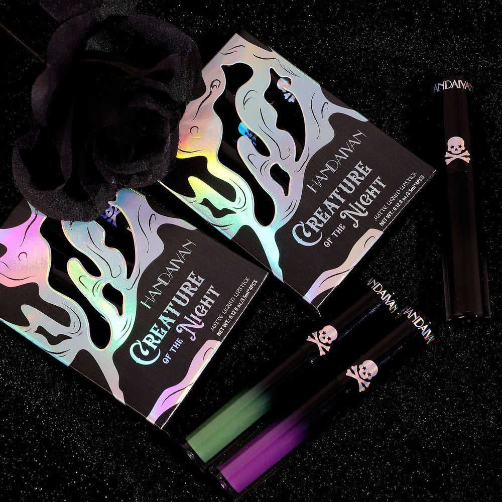 Aseawave lip swatches on model demonstrating vibrant, long-lasting finish