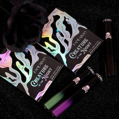Aseawave lip swatches on model demonstrating vibrant, long-lasting finish