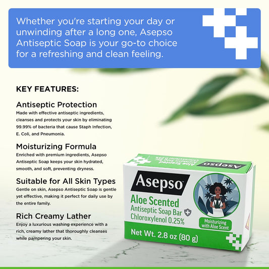 Asepso bar texture close-up highlighting creamy lather potential