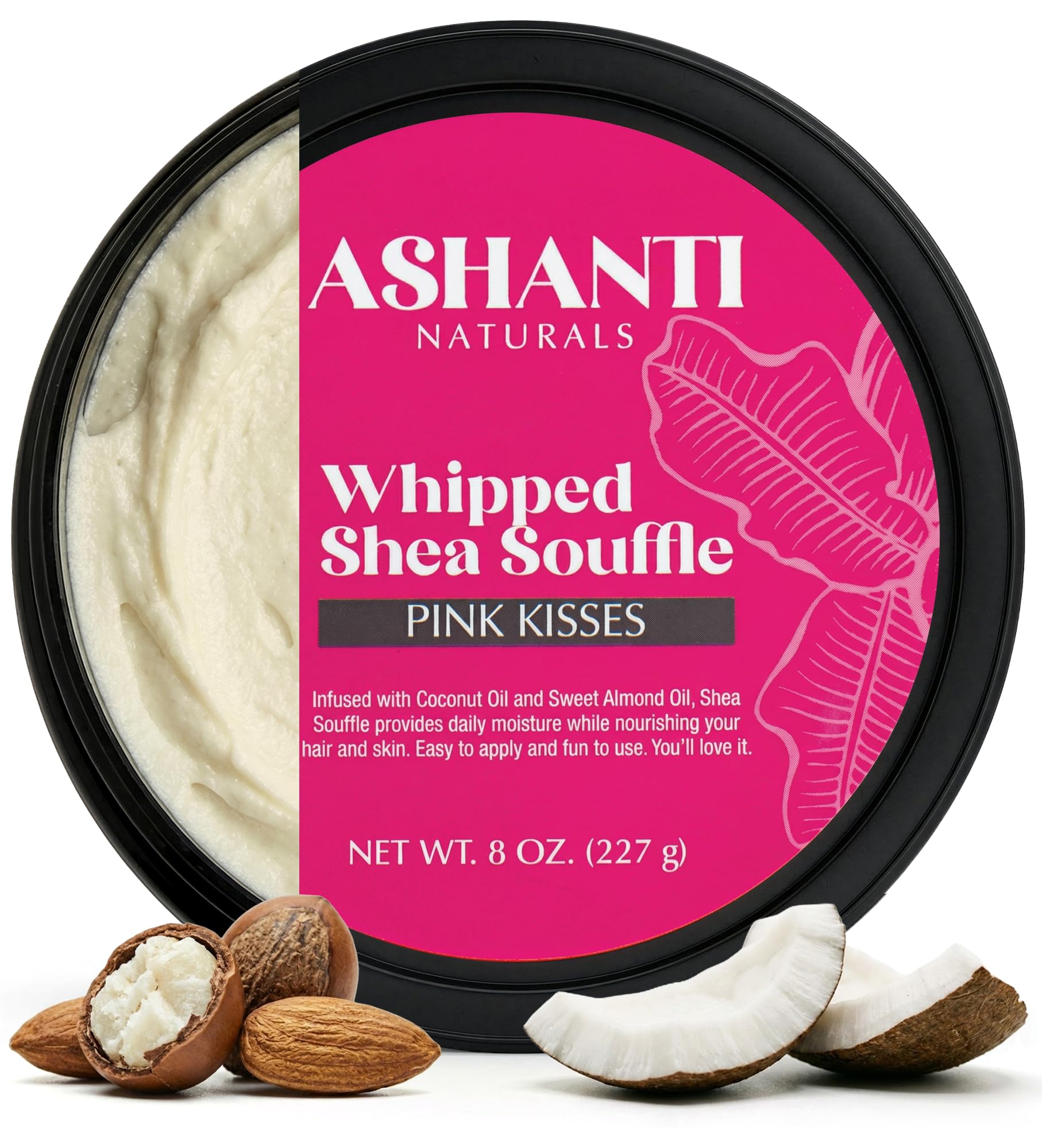 Ashanti Naturals front jar showing Blackjack Souffle label and clean packaging benefit