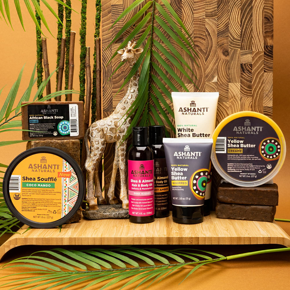 ashanti naturals lifestyle bathroom vanity display inspires daily natural skincare routine