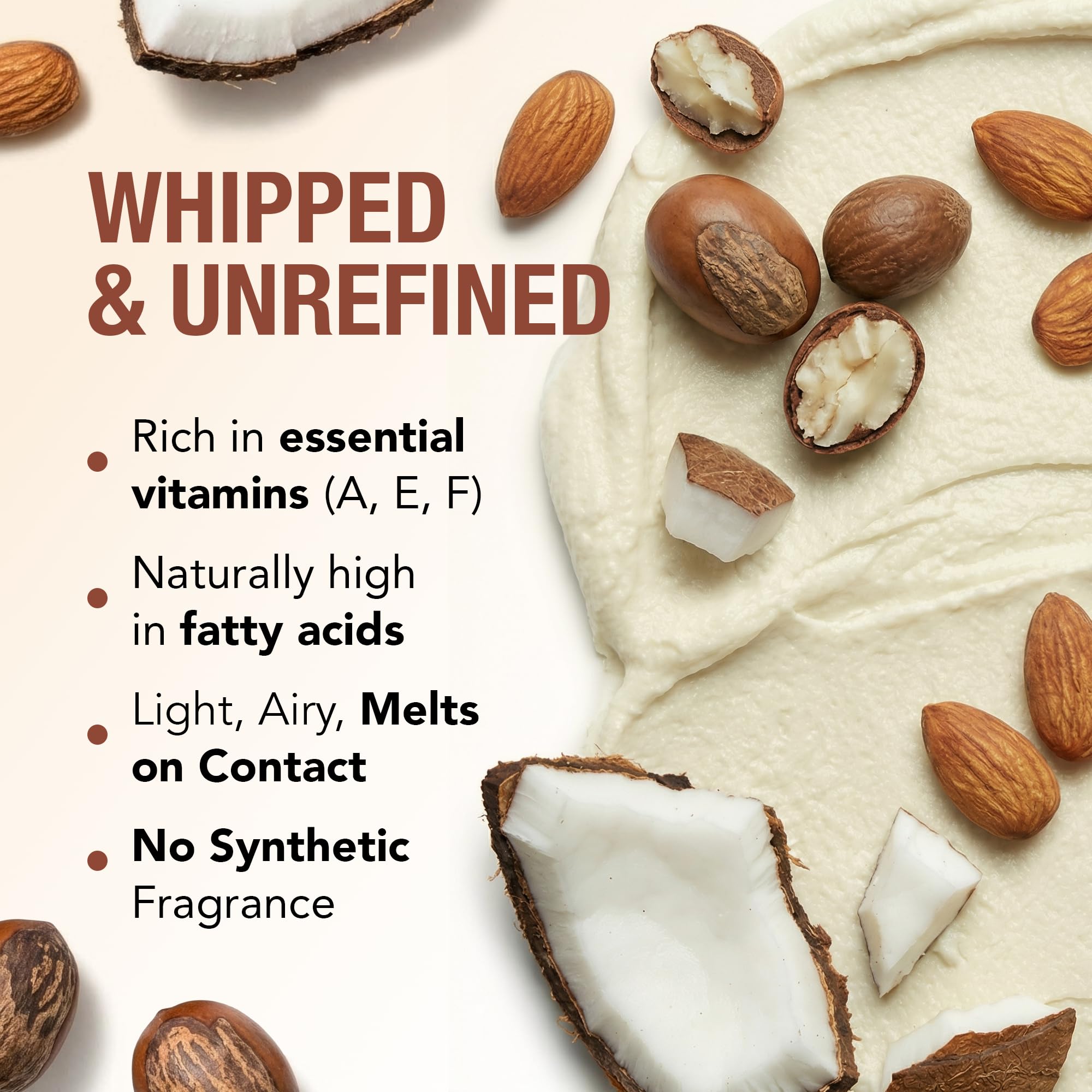 Close-up of coconut and almond oils with Ashanti Naturals label highlighting nourishing oils