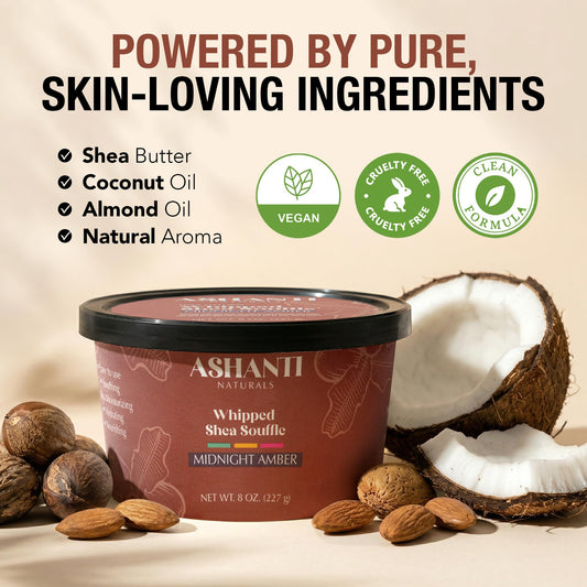 Ashanti Naturals whipped texture close-up demonstrating smooth spreadability benefit