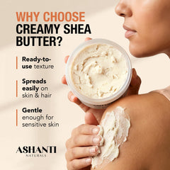 Ashanti Naturals open jar creamy texture close-up for easy application