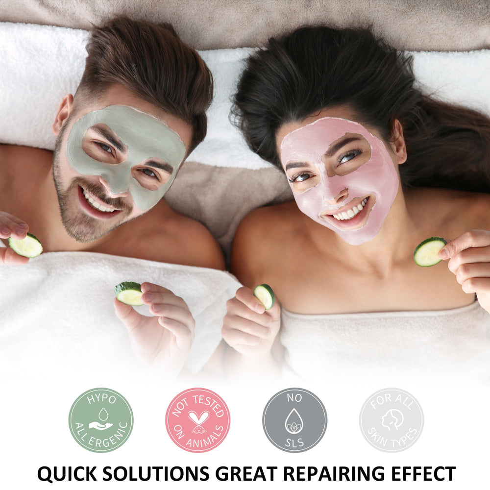Ashlyn application spoon spreading mask demonstrating easy hygienic use