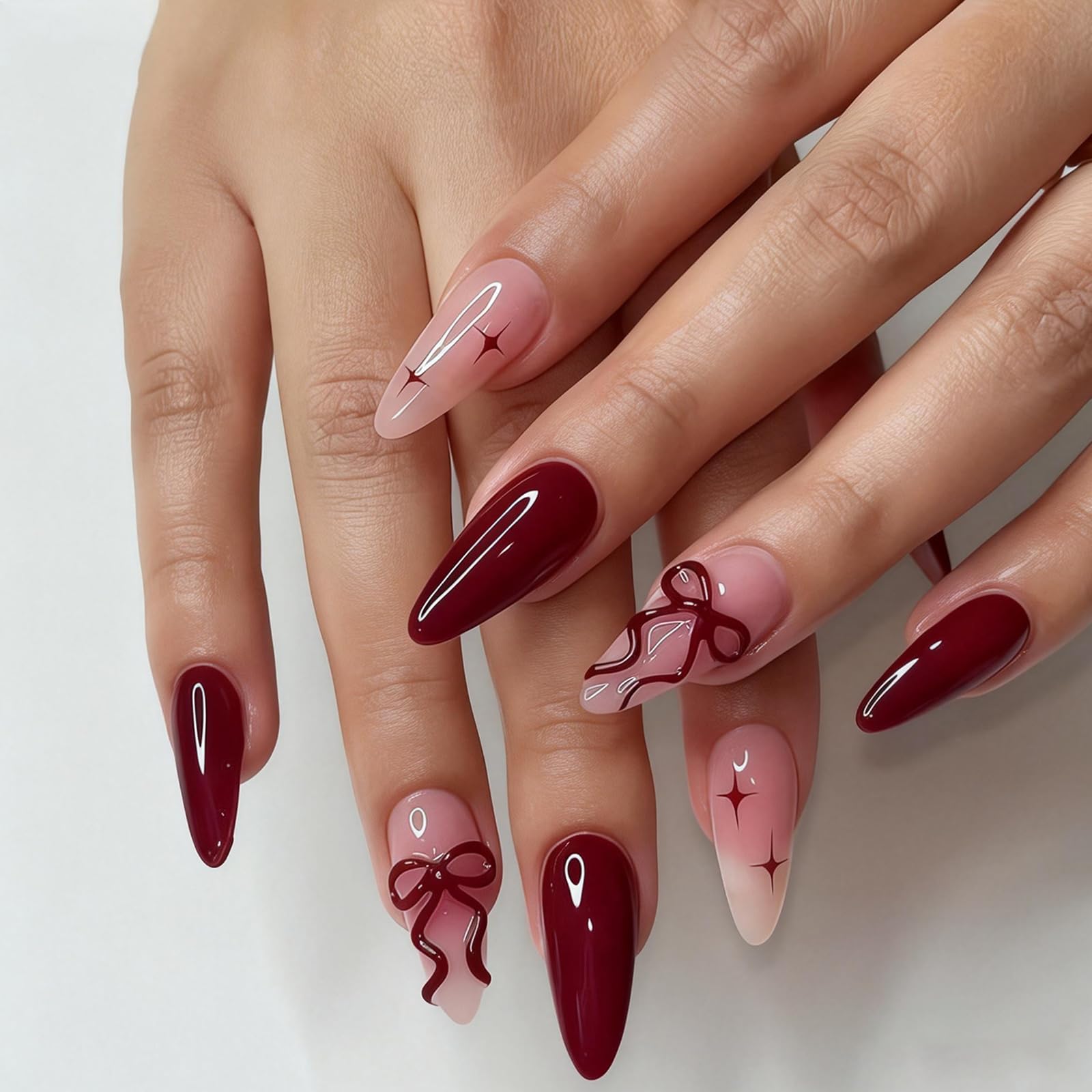 Ashowner hand applying nail showing simple at-home application benefit