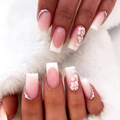 Ashowner laid-out sizes and spare nails, illustrates customization and fit advantage