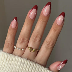 Ashowner finished nails on hand showing salon-quality wear benefit