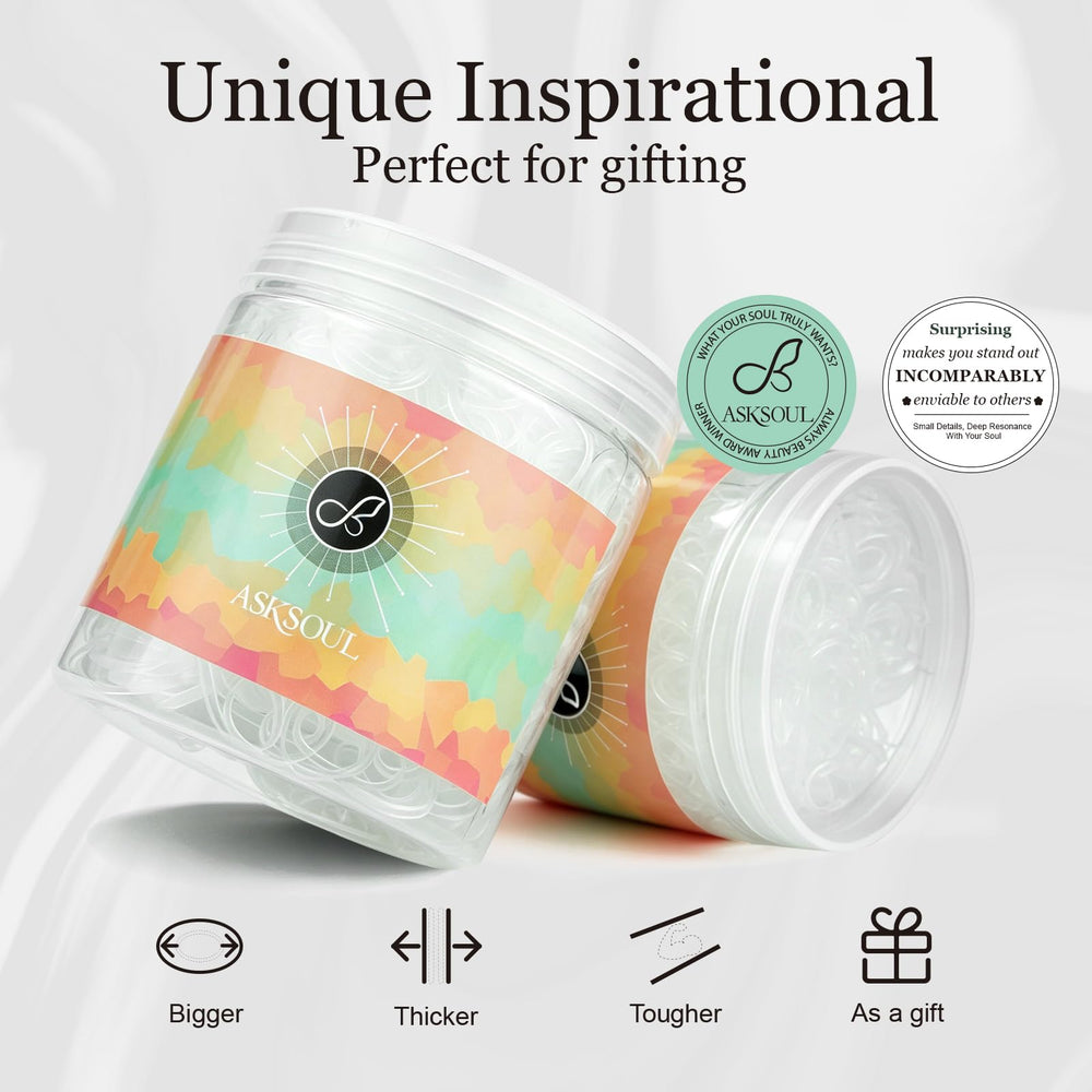 Asksoul open can with elastics inside, keeps bands dust-free and portable