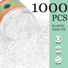 Asksoul hair ties in hand to show scale, demonstrates compact size