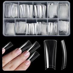 ASONRL front packaging showing full 504-piece duck nail kit and organized box benefit: easy storage