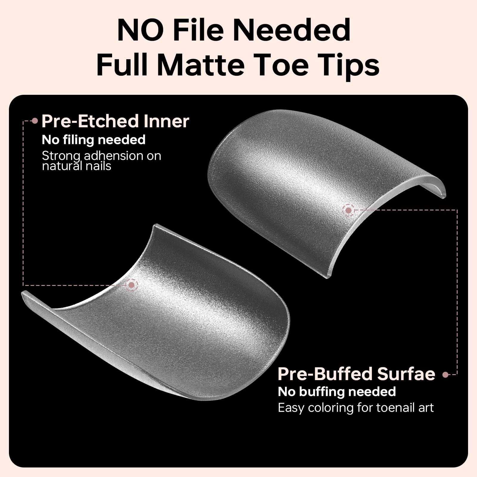 ASONRL tip next to coin showing scale and wide fit for broader toenails