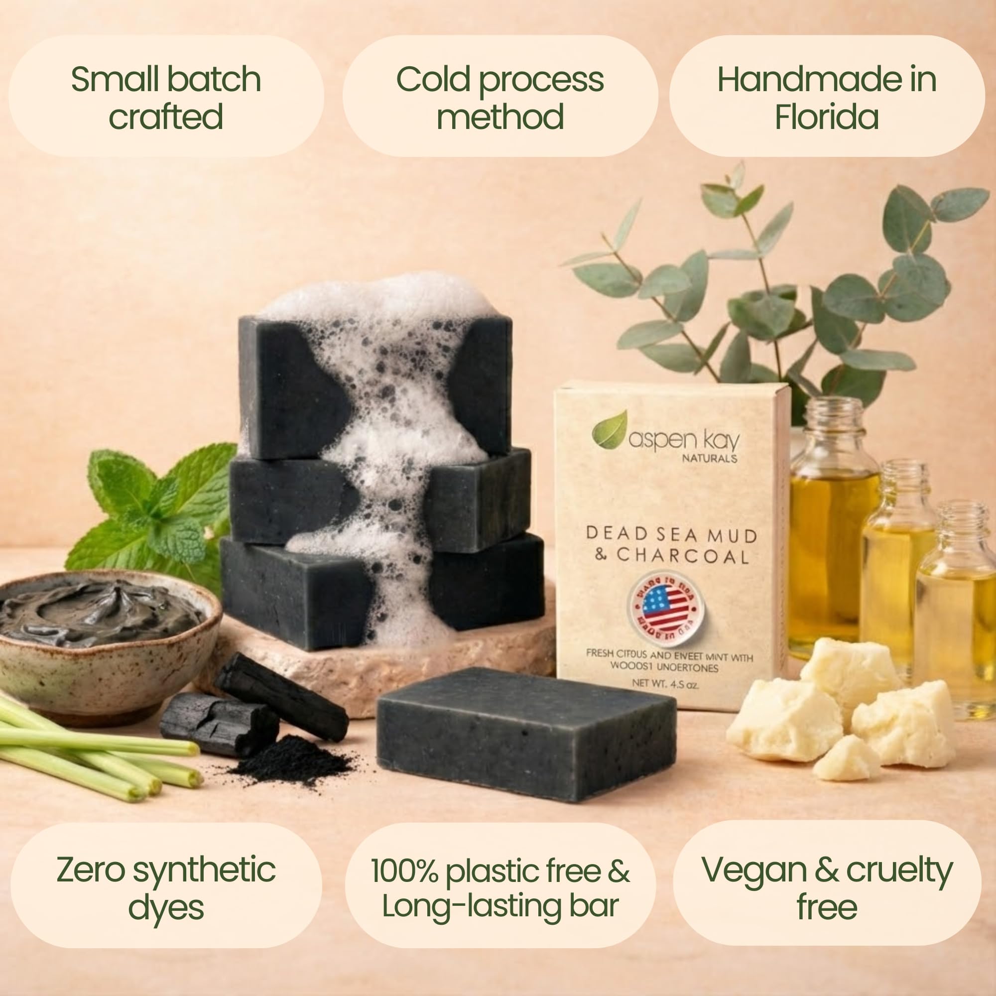 Aspen Kay activated charcoal powder image showing detoxifying effect