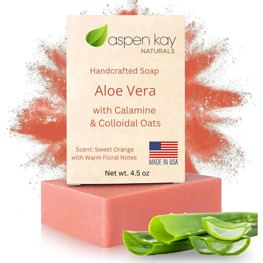 Aspen Kay Naturals front packaging showing soap bar and branding benefit gentle cleansing