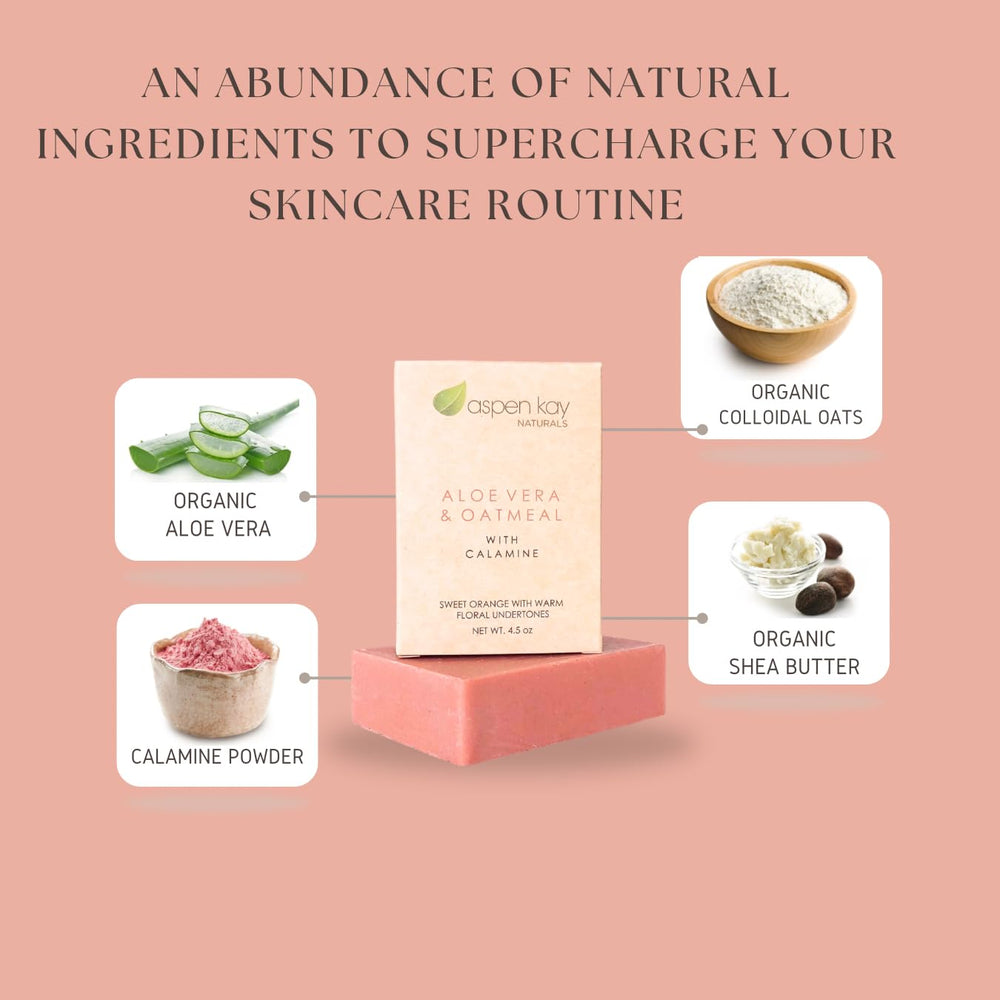 Aspen Kay Naturals arranged ingredients display showing organic oils and botanicals