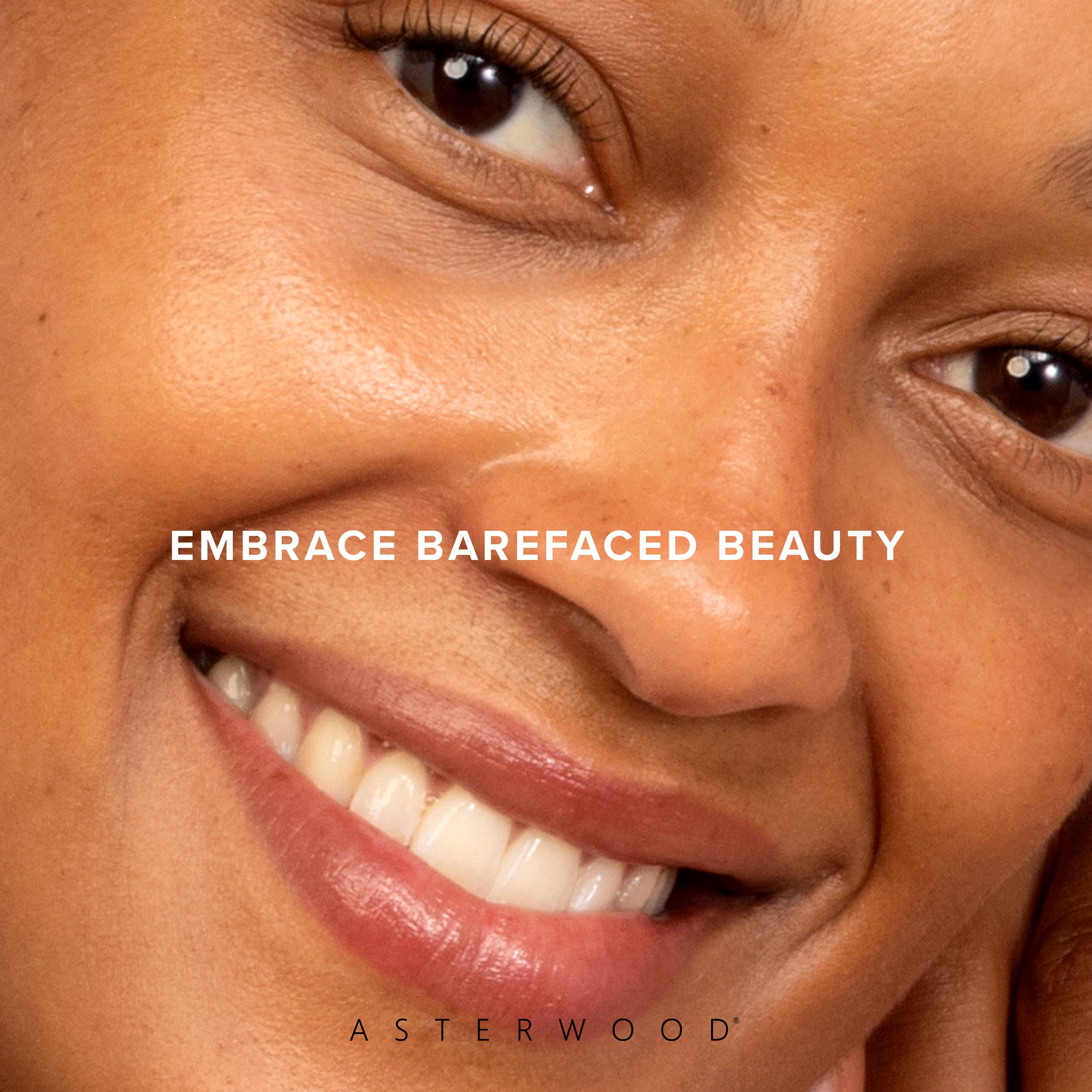 Asterwood illustrative before and after to show visible smoothing benefit