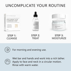 Asterwood coconut oil and hyaluronic acid ingredient focus conveying hydration benefit