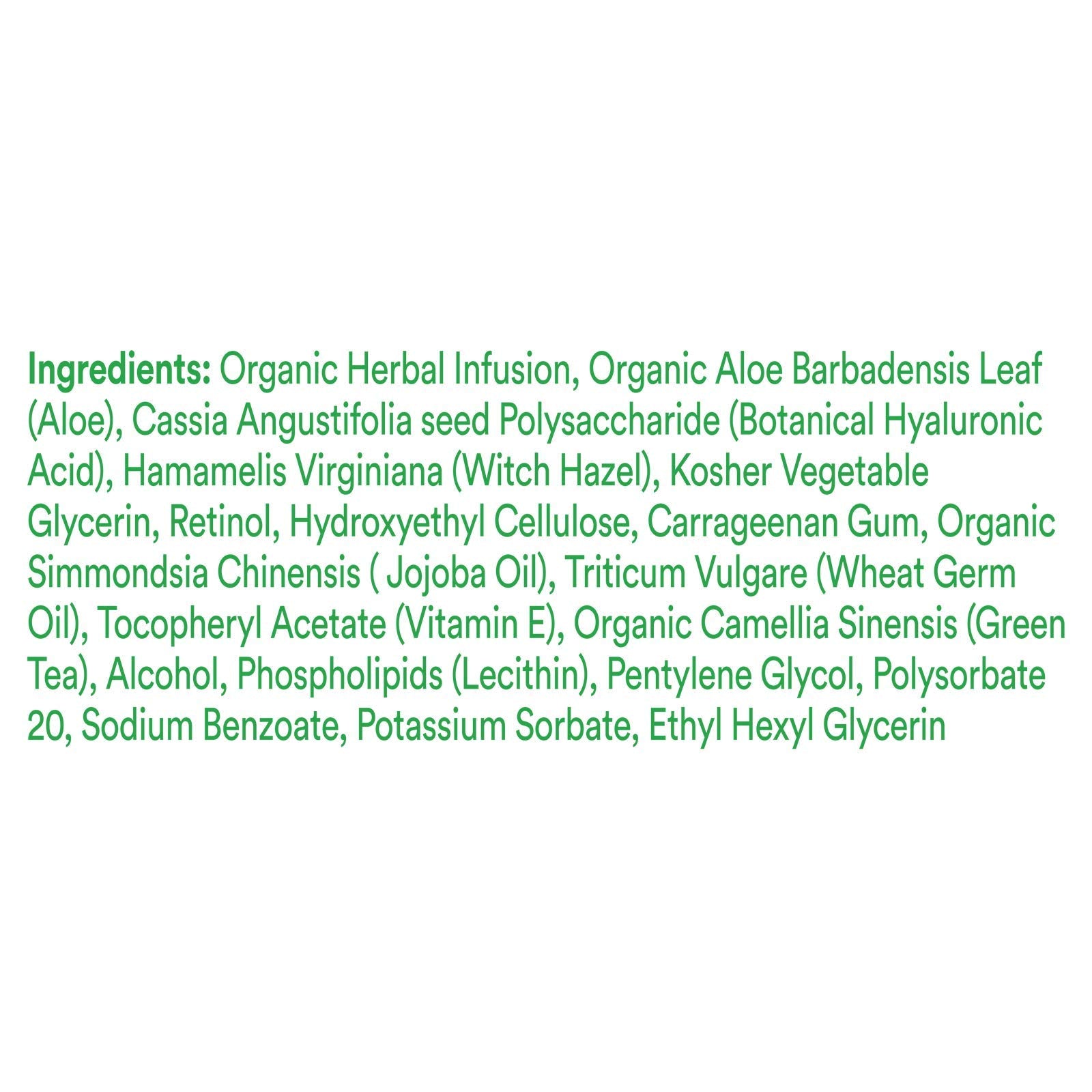 ASUTRA bottle beside hyaluronic acid and jojoba ingredients