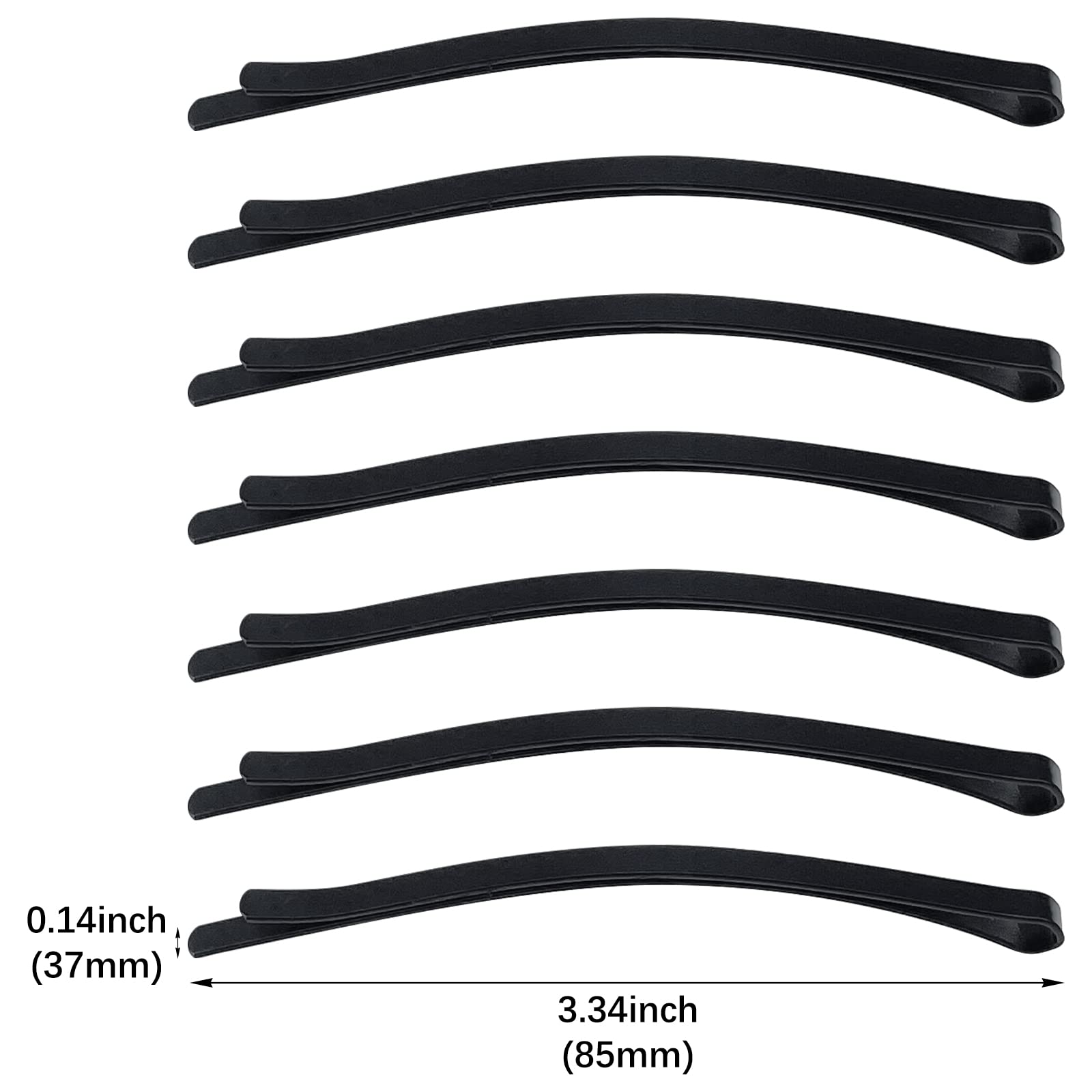 Aswewamt close-up of pin tip and curve, durable grip for thick hair
