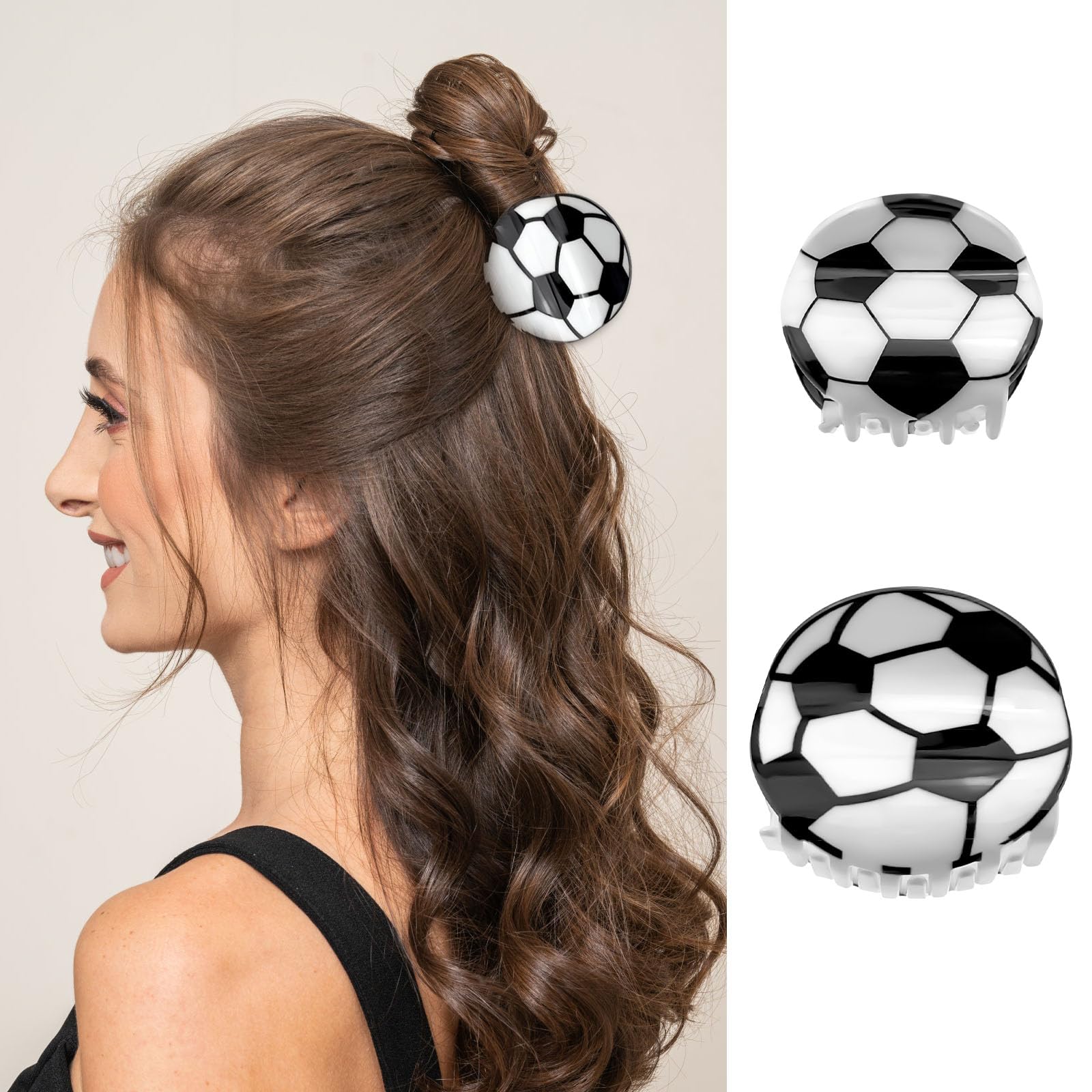 Aswewamt worn at game day showing team spirit and practical hair control