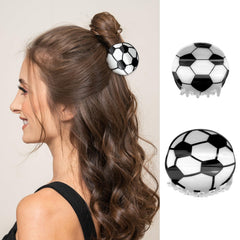 Aswewamt worn at game day showing team spirit and practical hair control