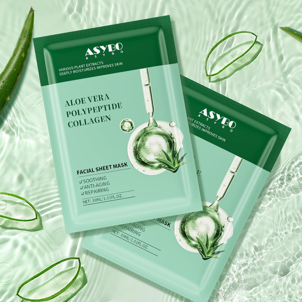 ASYBO lifestyle scene with mask on counter suggesting relaxing skincare ritual