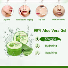 ASYBO applied to face to soothe and hydrate skin after cleansing