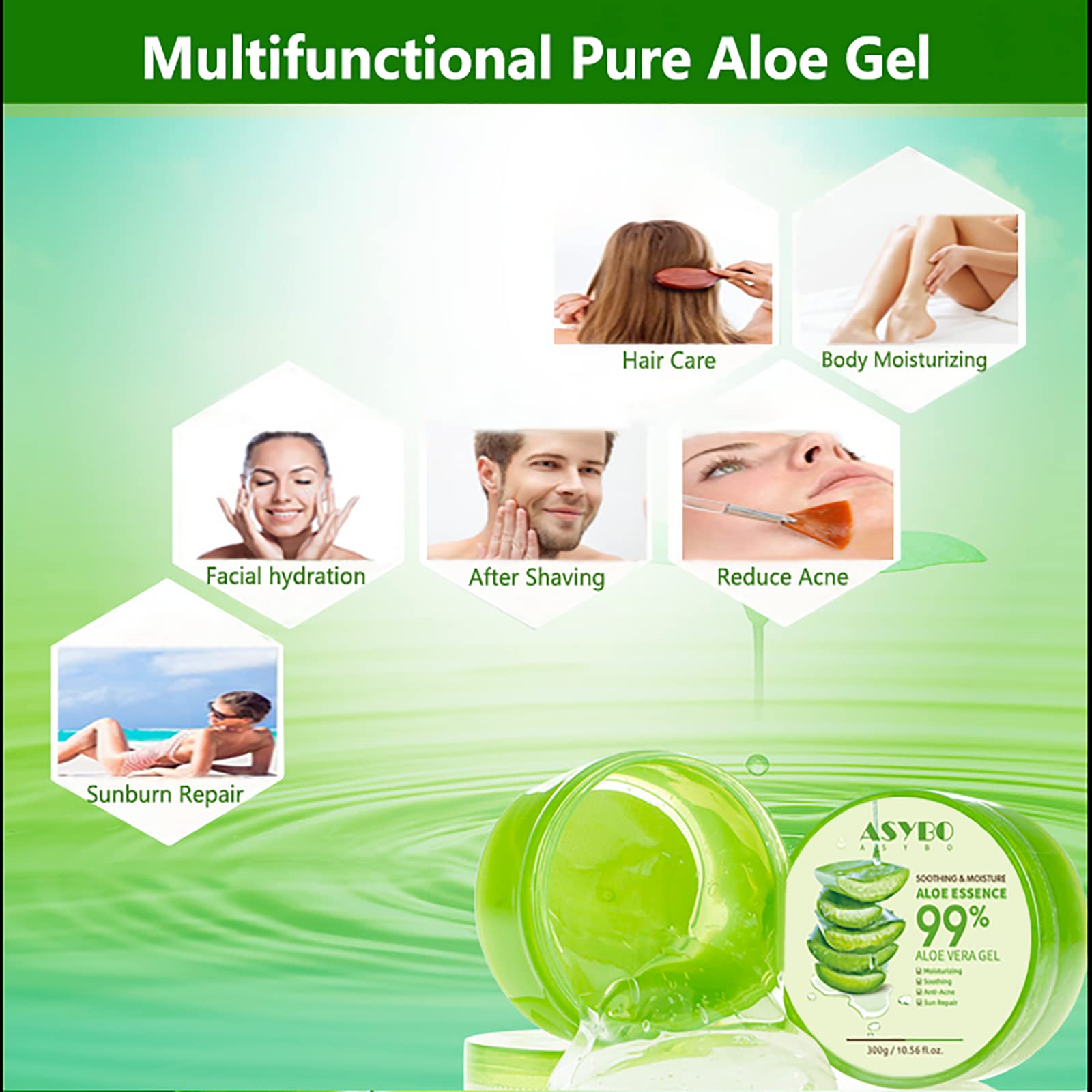 ASYBO smoothing through hair ends to improve softness and manageability