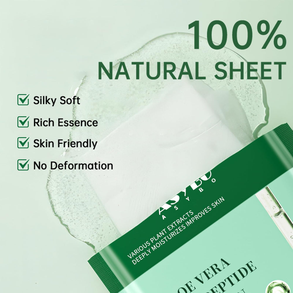 ASYBO open pouch with serum-rich mask ready for application