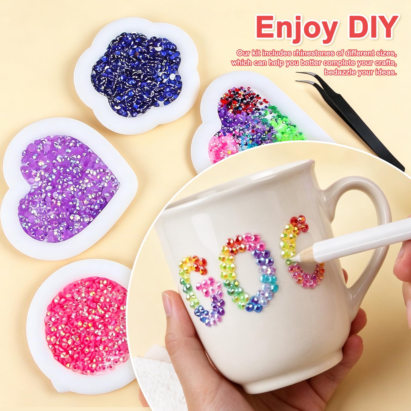 AT-DRESSINGDAY B7000 glue with curved tweezers and wax pen for precise placement
