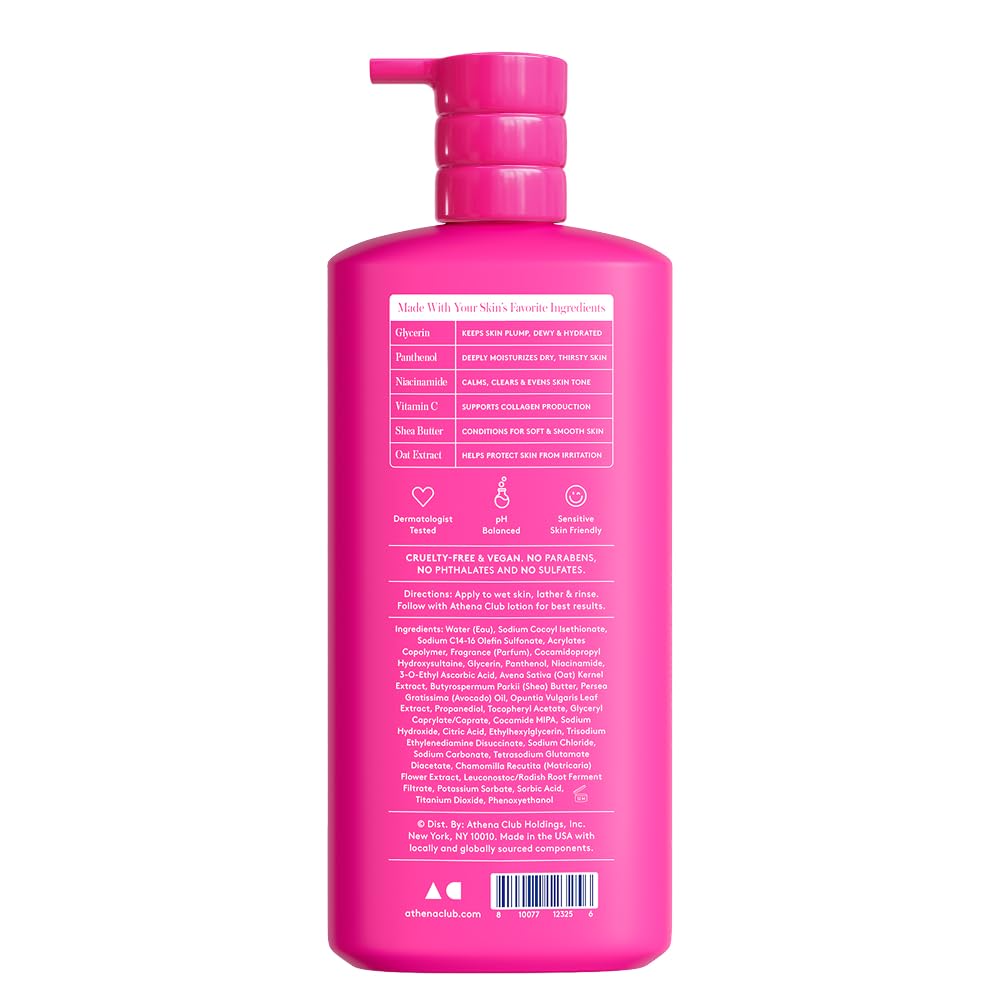 Athena Club shea butter and avocado oil visual emphasizing nourishing hydration