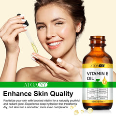 ATOANY label details showing d‑alpha tocopherol ingredient and clean formula
