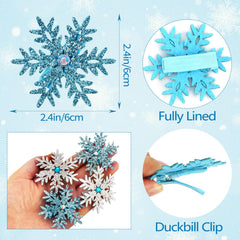 Atoden blue and silver clips arranged together for mix-and-match styling ideas