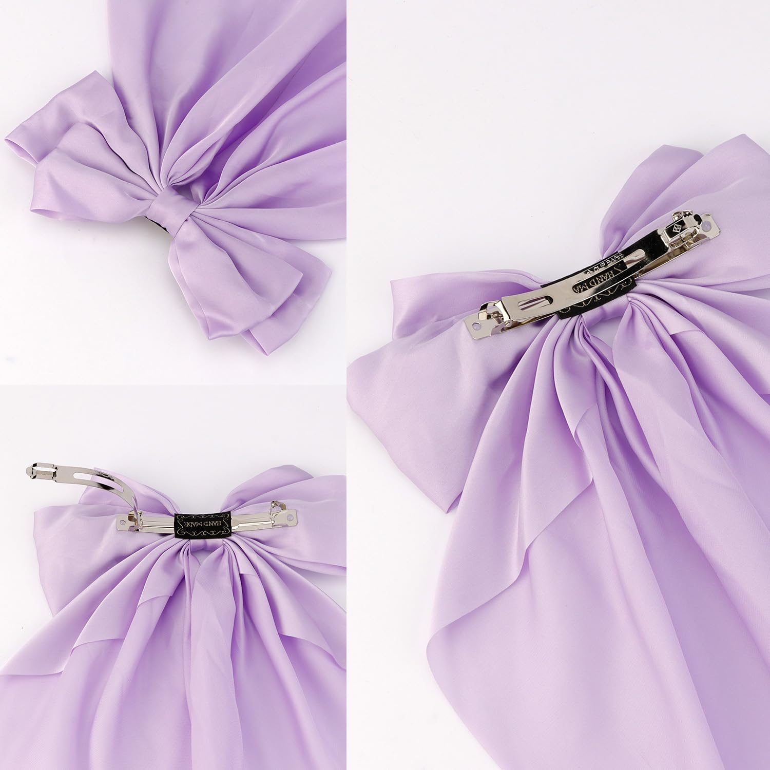 Atoden half-up style on model showing decorative volume and versatility