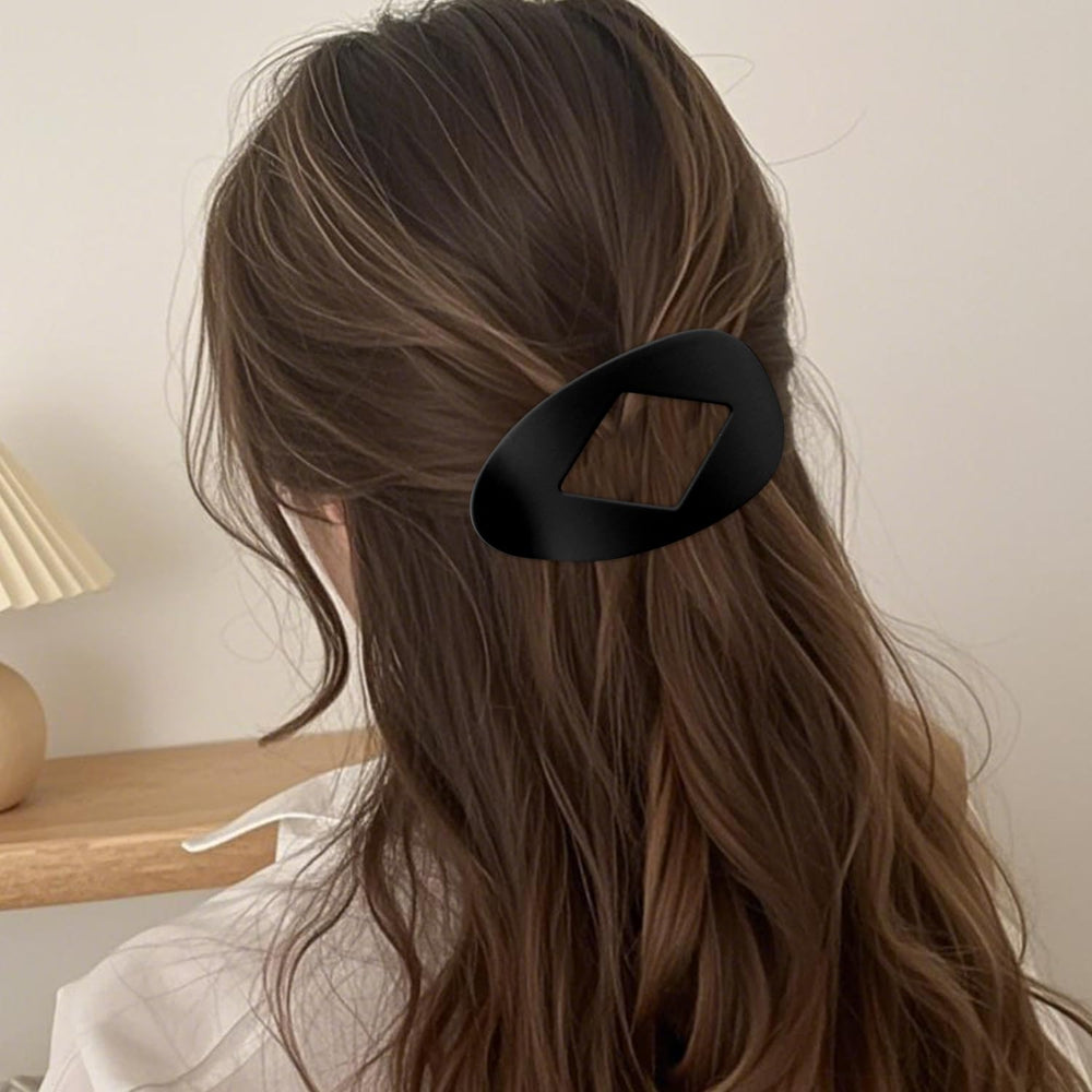 Atoden in hair half-up style demonstrating sleek everyday look