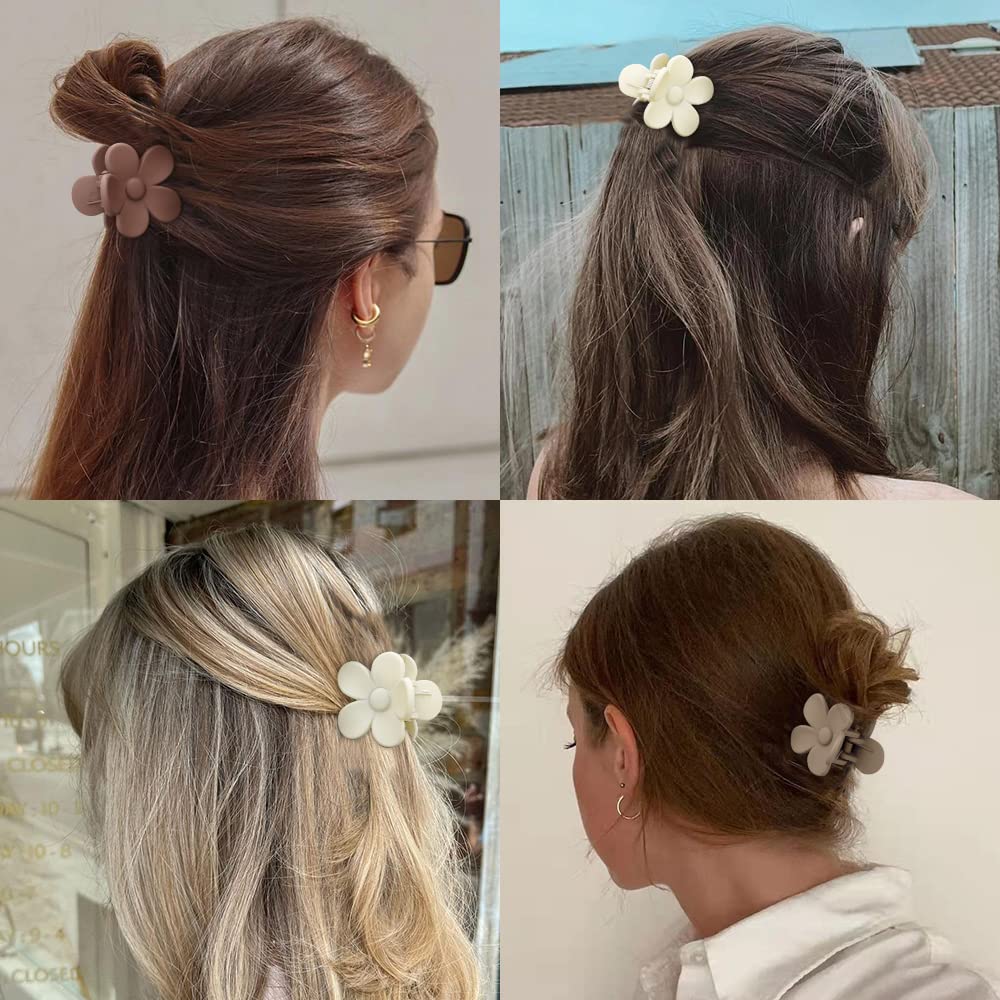 ATODEN clip securing half-up hairstyle demonstrating discreet hold and style
