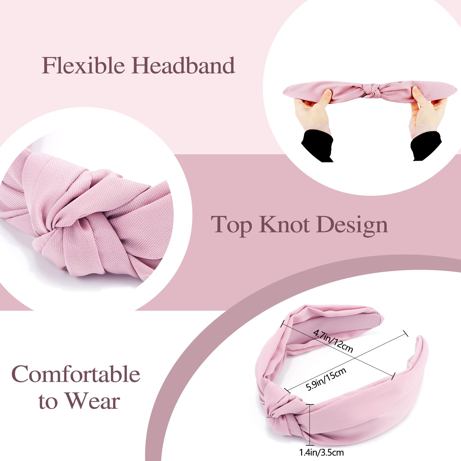 Atoden headband scale with hand showing lightweight size and easy portability