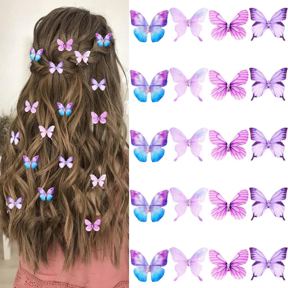 Atoden butterflies clipped to string lights for creative room decor