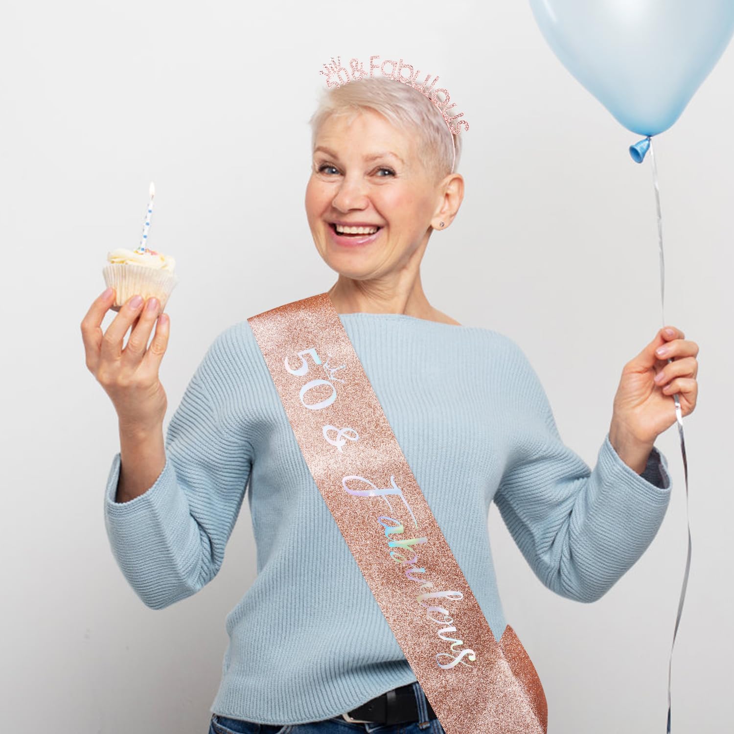 Atoden tiara worn on model demonstrating comfortable fit and style