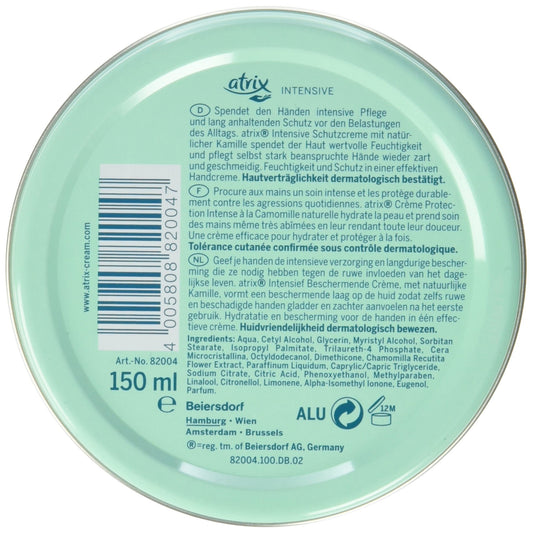 Atrix hand cream texture closeup highlighting creamy hydration and quick absorption