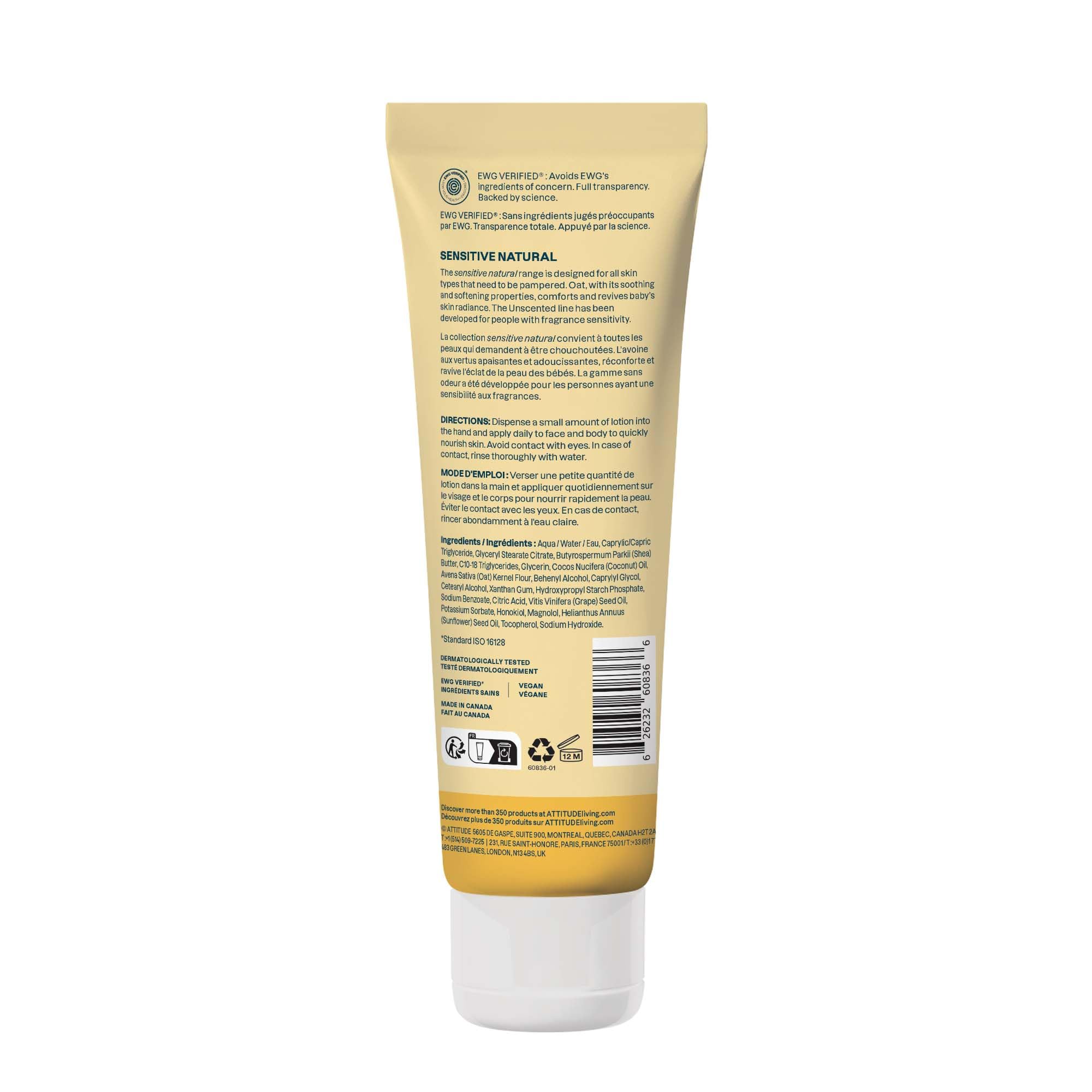 ATTITUDE oat extract ingredient jar emphasizing soothing properties