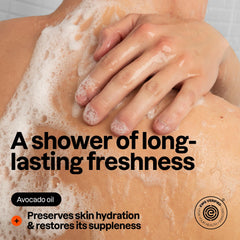 ATTITUDE foamy lather on skin showing effective cleansing